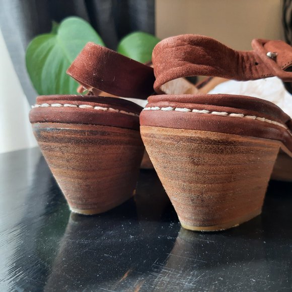 Via Spiga Woven Suede Mule in Cognac Sz 8 - Picture 5 of 10